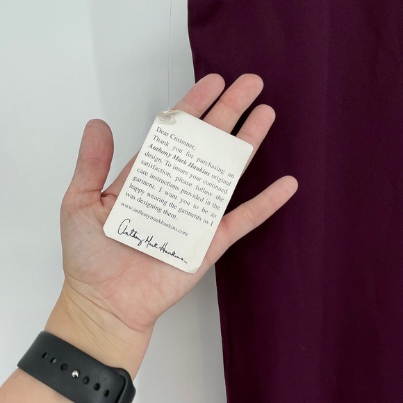 Shopping with Anthony Sleeveless Purple Maxi Dress Size Small Minimalist Classic - Picture 4 of 4